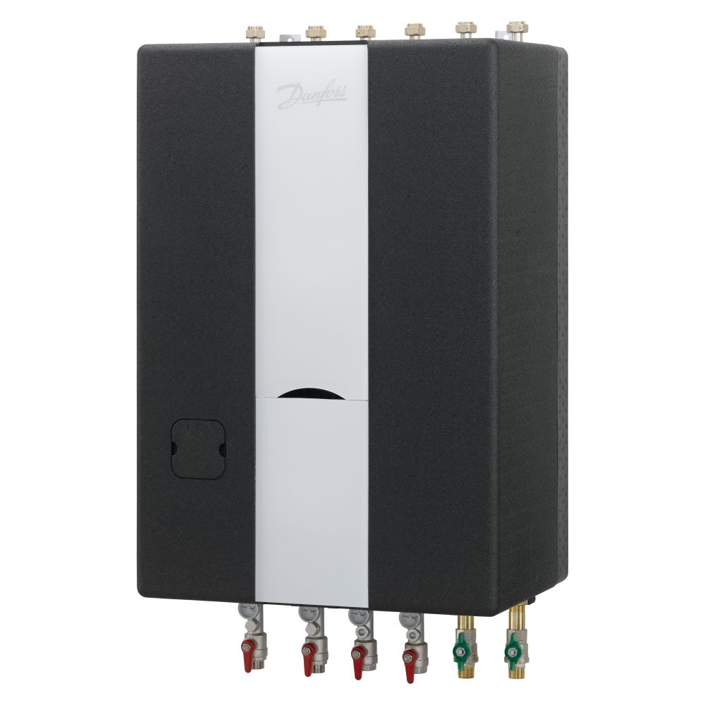 Danfoss Hausstation Akva Lux II VXi H1W2, puissance de chauffage 20 kW, puissance ECS 55 kW, avec A337 et StS