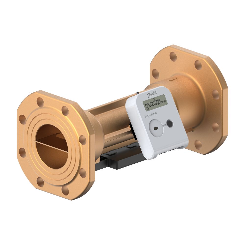 Compteur d'énergie thermique et frigorifique Danfoss SonoMeter 40, qp 40m³/h, DN 80 pour RL, PN 25, 24V, IP65, BACnet, unité MWh, 187F2762