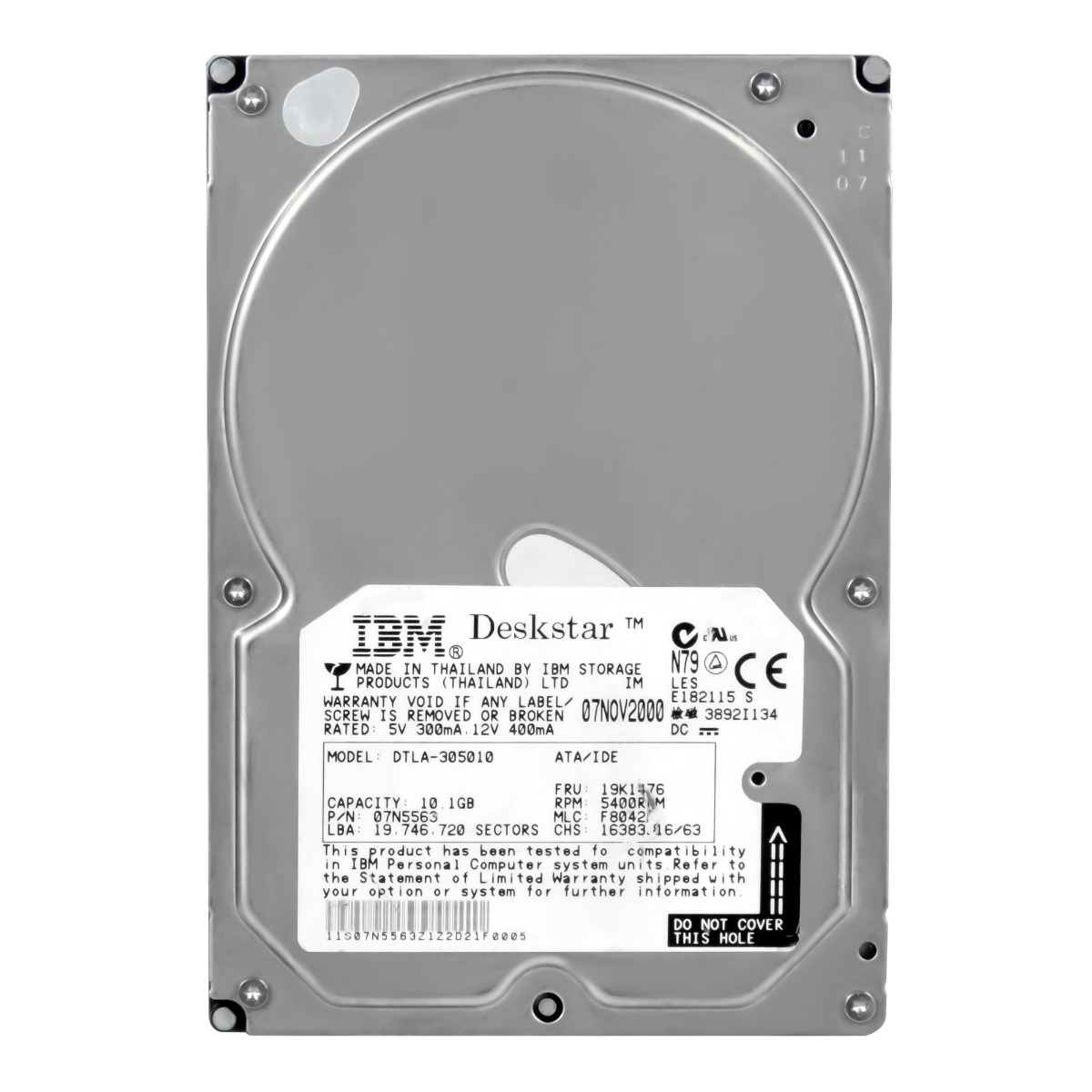 IBM 19K1476 10,1 Go 5,4K ATA 3,5'' DTLA-305010