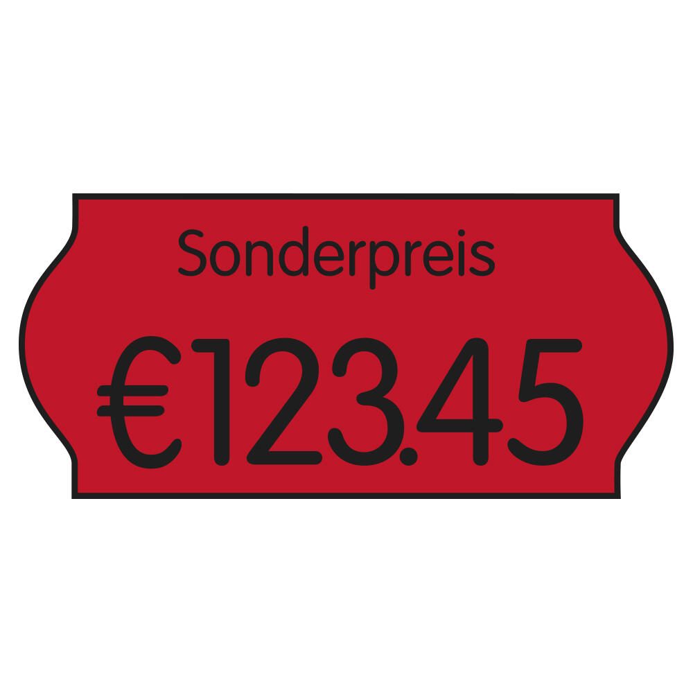 Étiquettes de prix AS PriceLabels 26,0 x 12,0 mm 1 boîte = 12 rouleaux