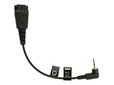Câble de casque Jabra Quick Disconnect, prise jack 2,5 mm coudée