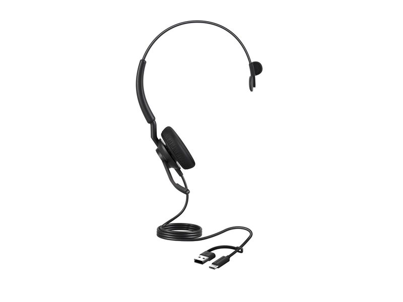 Jabra Engage 40 UC Mono Casque filaire USB-C, USB-A On-Ear - monaural, réduction de bruit