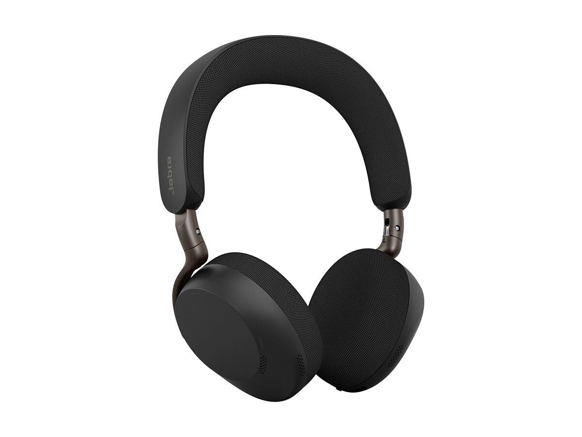 Casque audio Jabra Evolve3 75 UC stéréo sur l'oreille noir Bluetooth, sans fil, USB-A