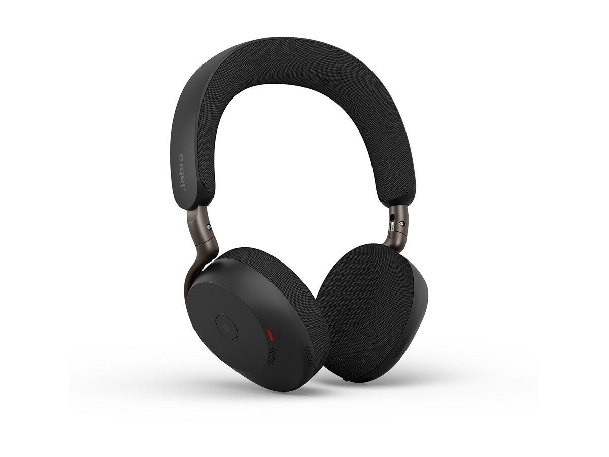 Casque Jabra Evolve3 75 MS stéréo sur l'oreille noir Bluetooth, sans fil, USB-A
