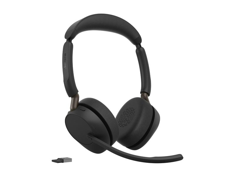 Jabra Evolve3 65 UC Casque stéréo On-Ear noir Bluetooth, sans fil, USB-A