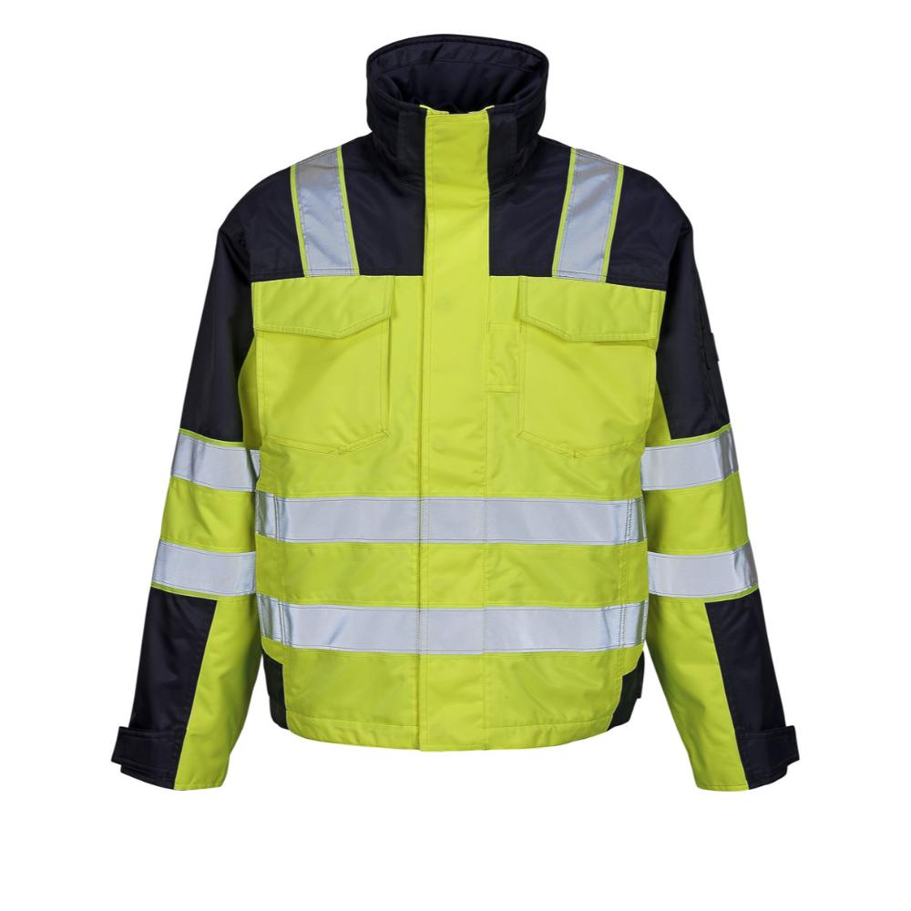 Veste d'hiver MASCOT Genova SAFE IMAGE haute visibilité jaune / marine