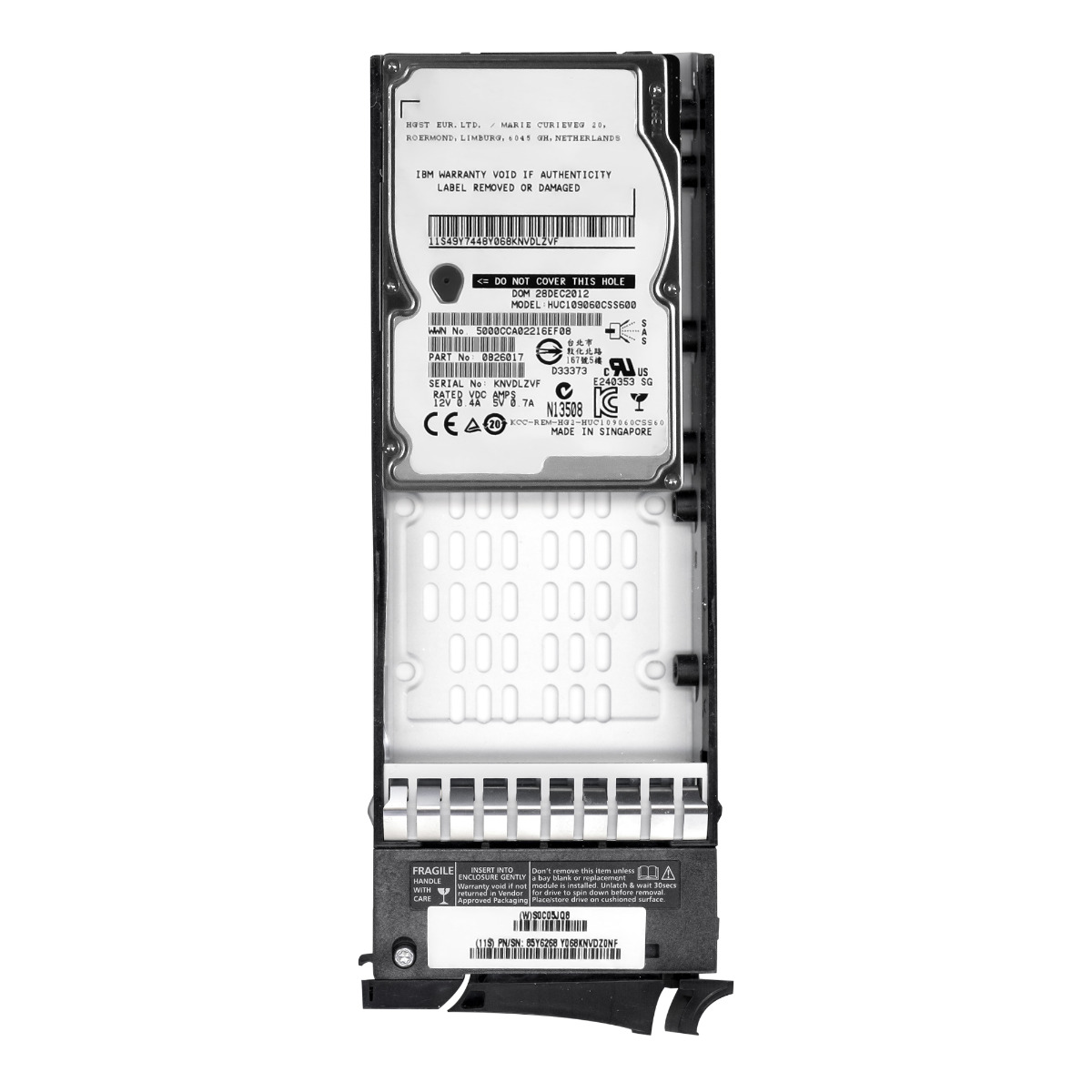 IBM 00Y2683 600 Go 10K 64 Mo SAS-2 2,5'' HUC109060CSS600