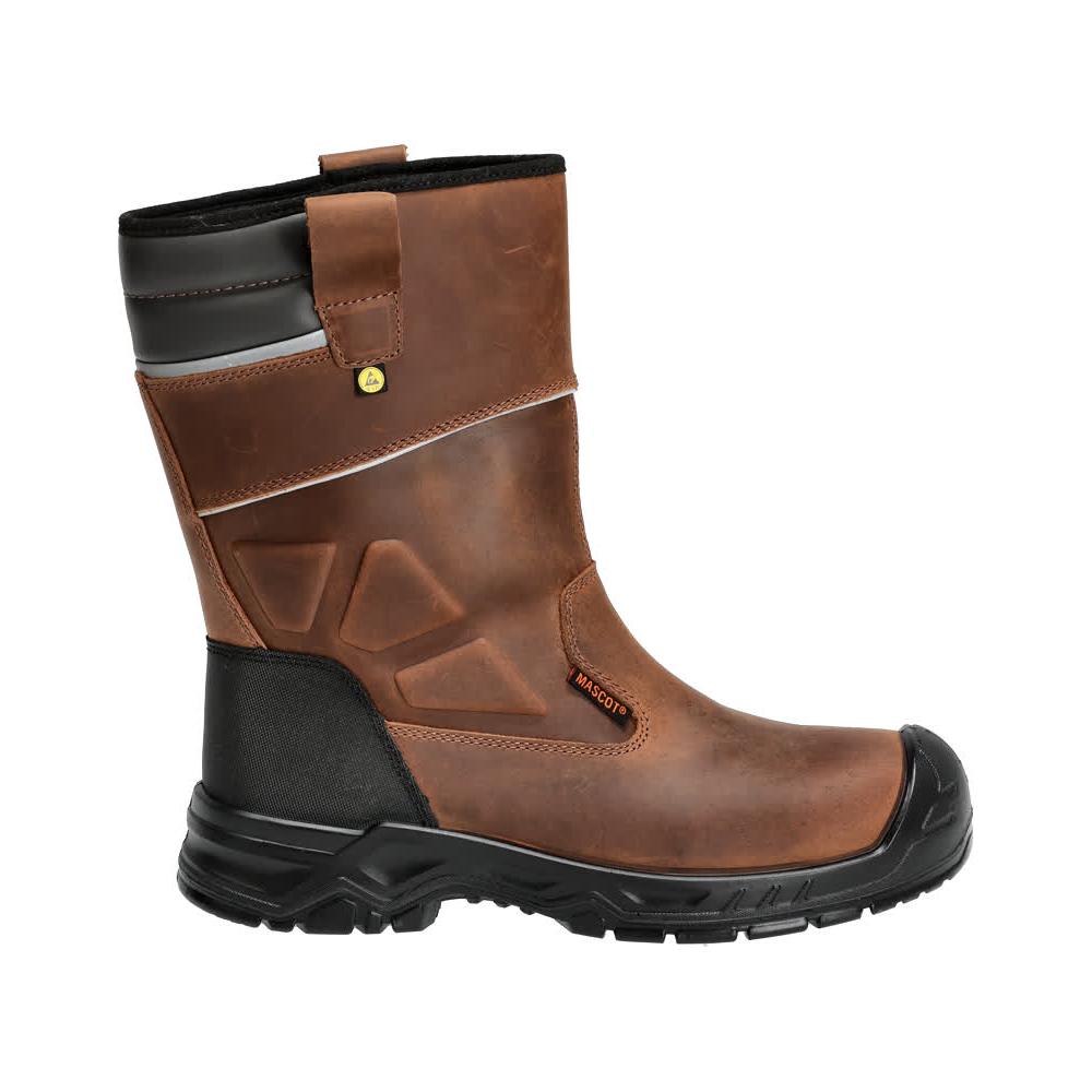 Bottes de sécurité MASCOT marron/noir S3S