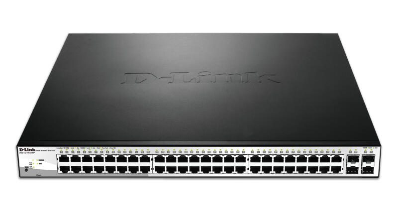 Commutateur Gigabit Smart Managé PoE D-Link DGS-1210-52MP/E, 52 ports, couche 2