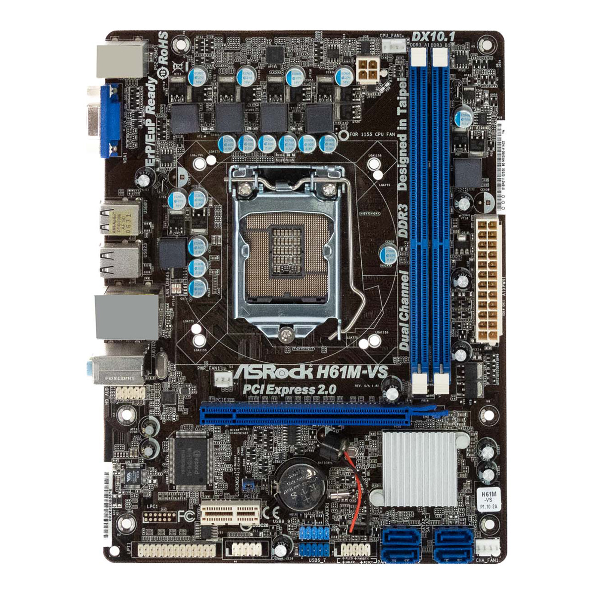 ASROCK H61M-VS SOCKET LGA1155 DDR3 PCIe SATA microATX