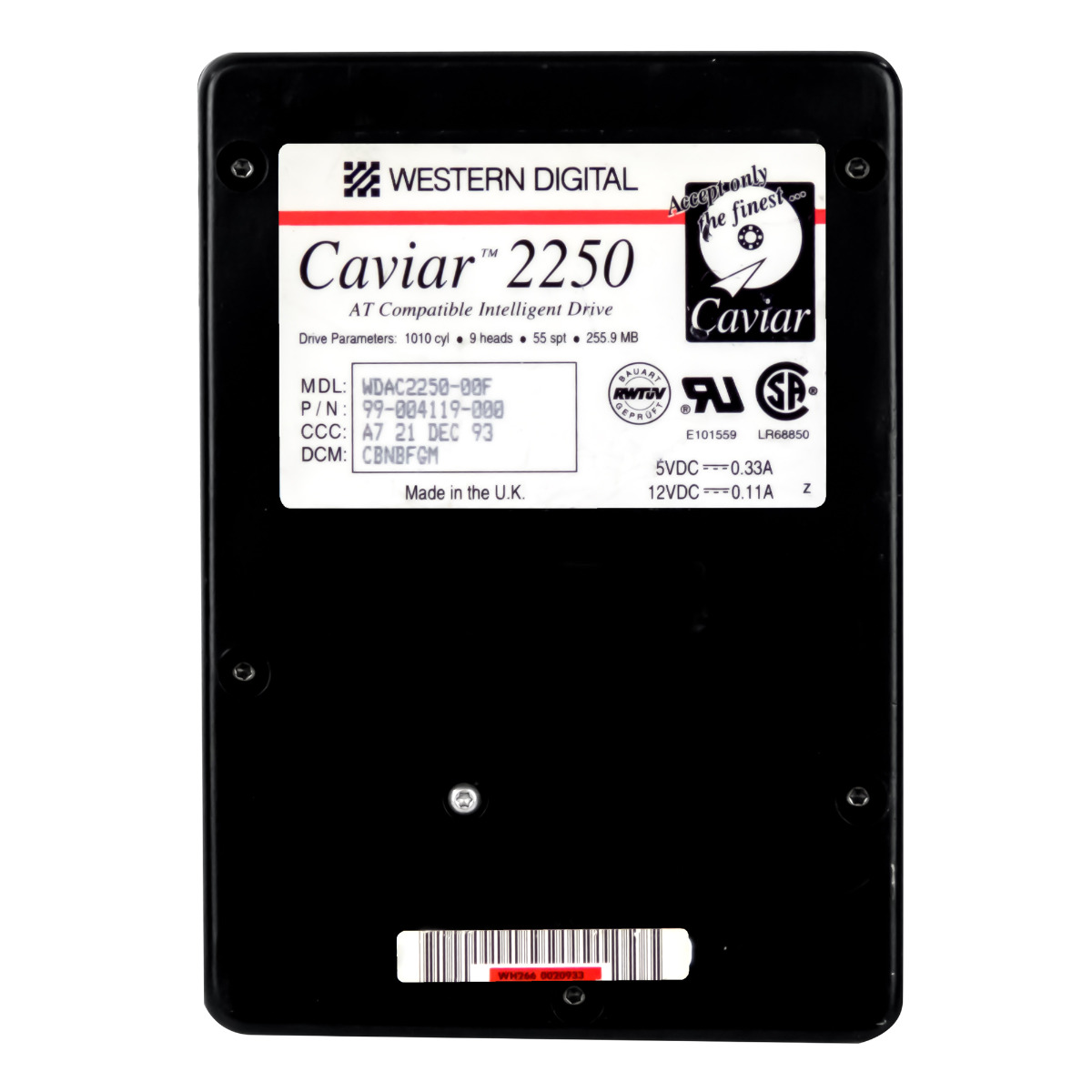 WD CAVIAR 2250 WDAC2250-00F 256 Mo ATA 3,5''