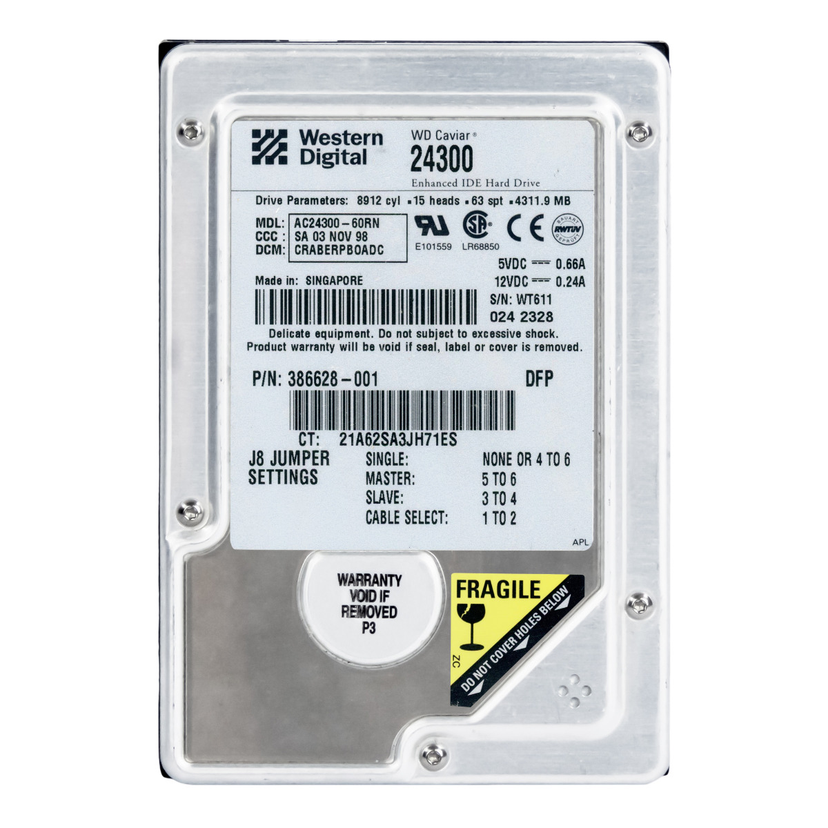 WD Caviar 24300 4,3 Go 5 400 tr/min ATA 3,5'' AC24300-60RN