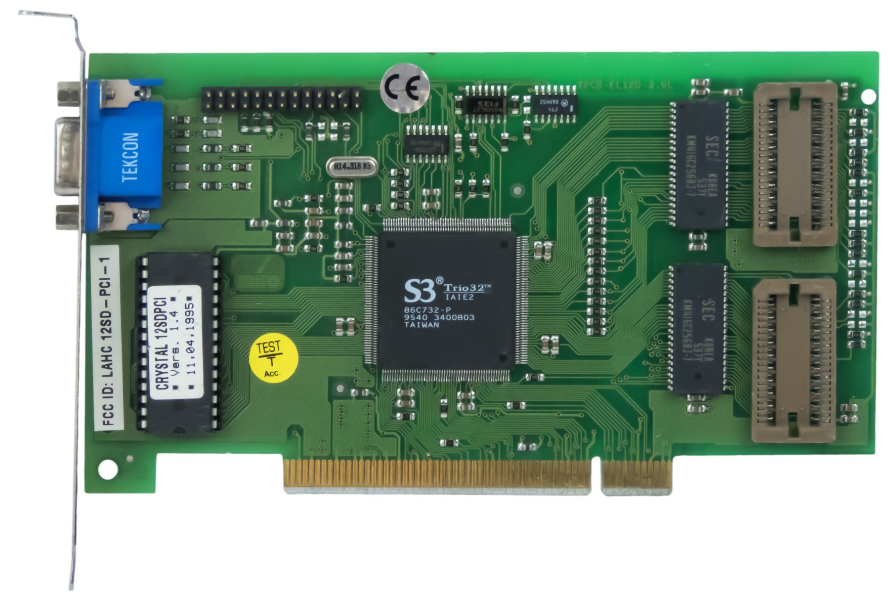 S3 Trio32 86C732-P 1 Mo EDO 12SD-PCI-1 PCI