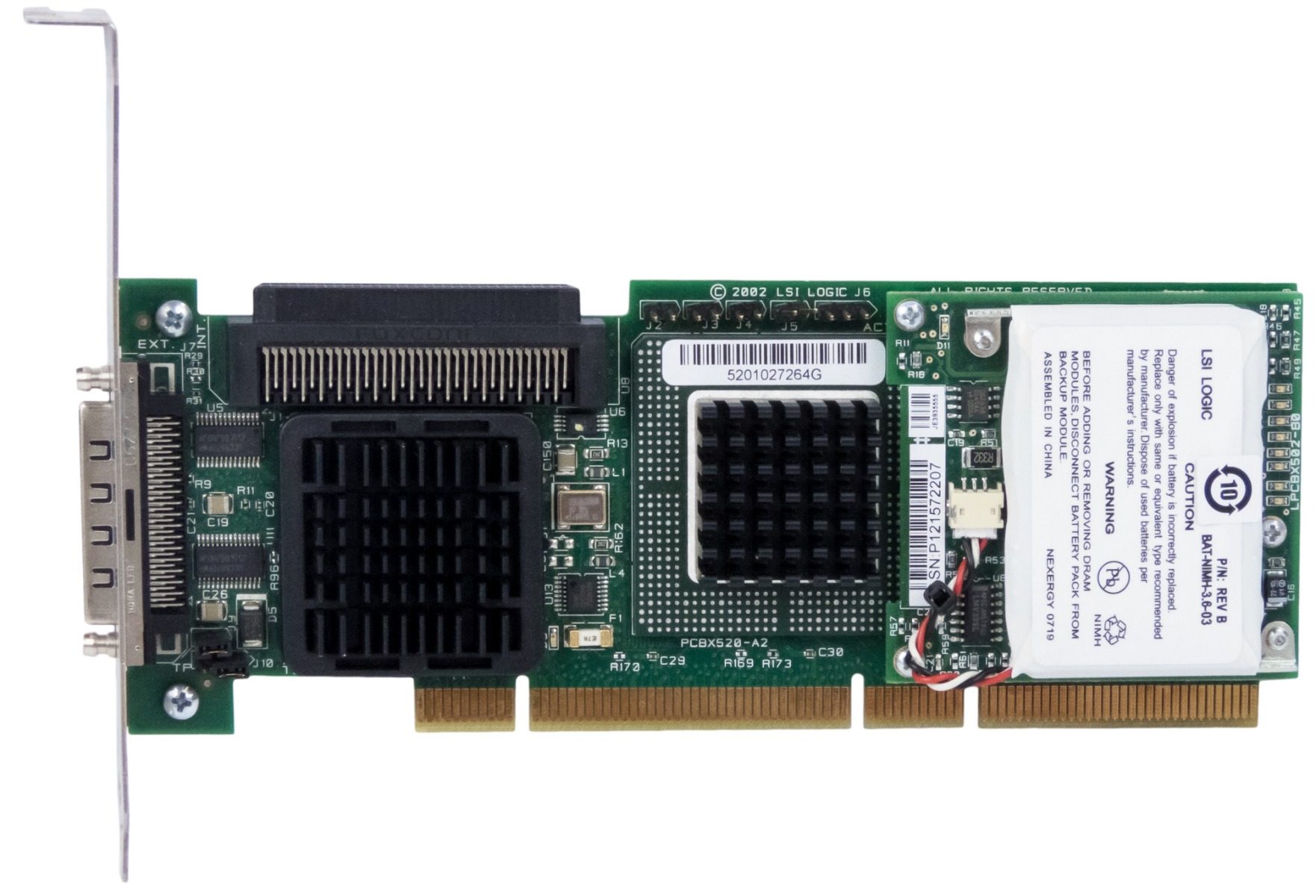 LSI PCBX520-A2 MegaRAID SCSI U320 PCI-X + BBU