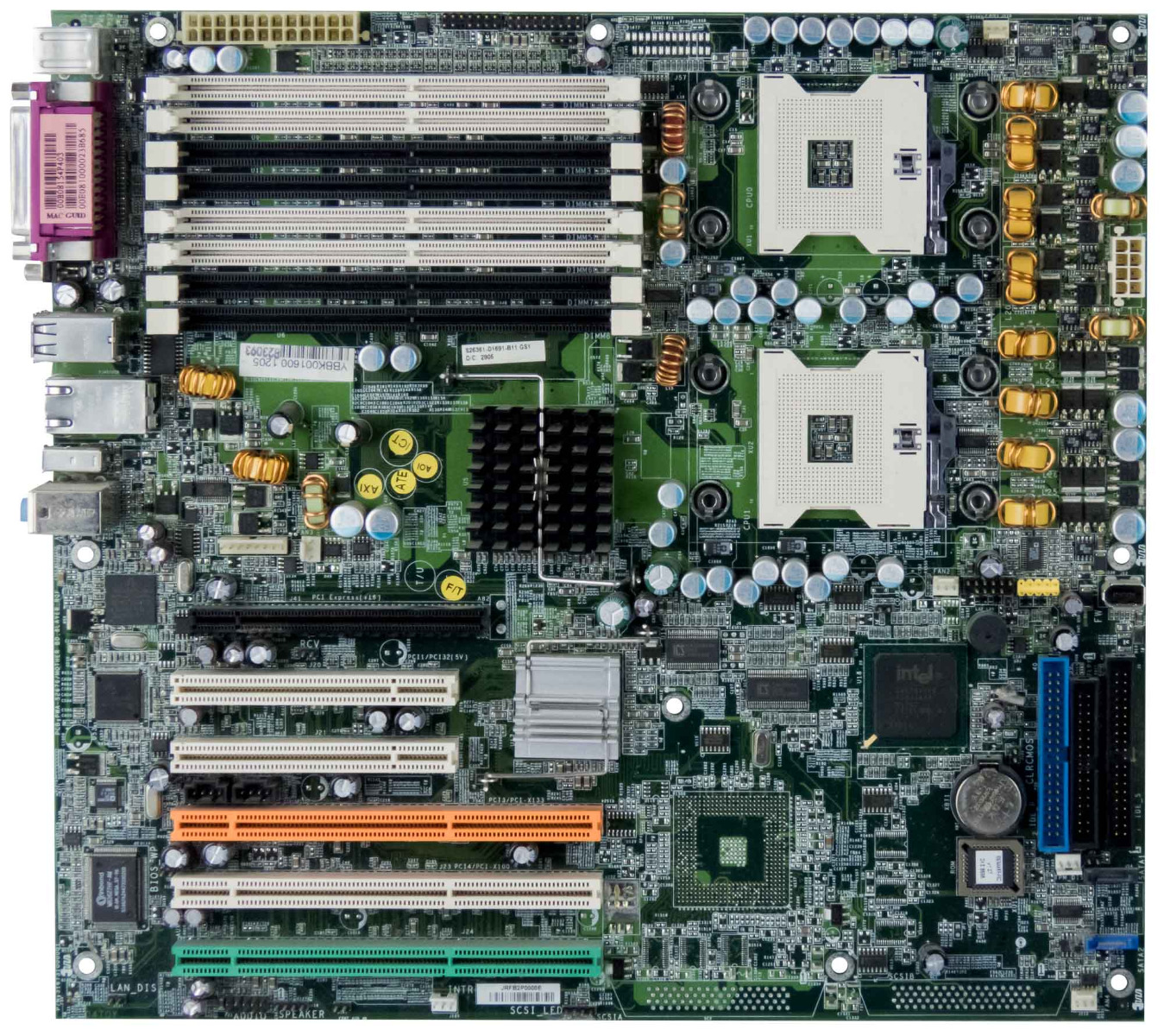 FUJITSU S26361-D1691-B11 GS1 DUAL SOCKET 604 DDR2 PCI-X PCI SYSTEM BOARD