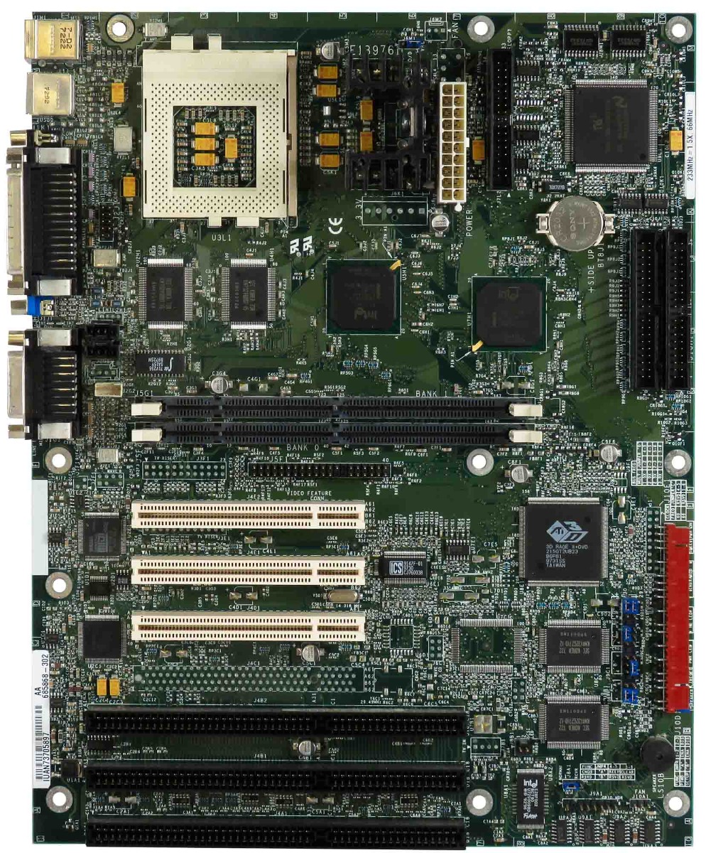 CARTE MÈRE INTEL BT8J1 685868-302 SOCKET 7 SDRAM PCI ISA ATX