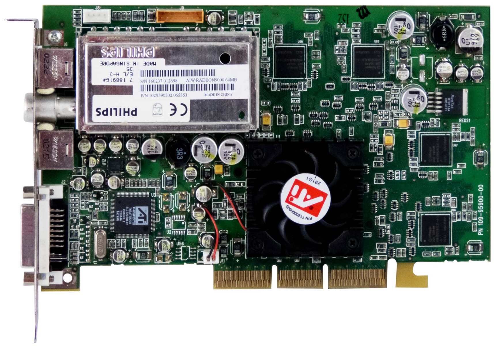 ATI Radeon 9000 64MB 109-95900-00 1029590502
