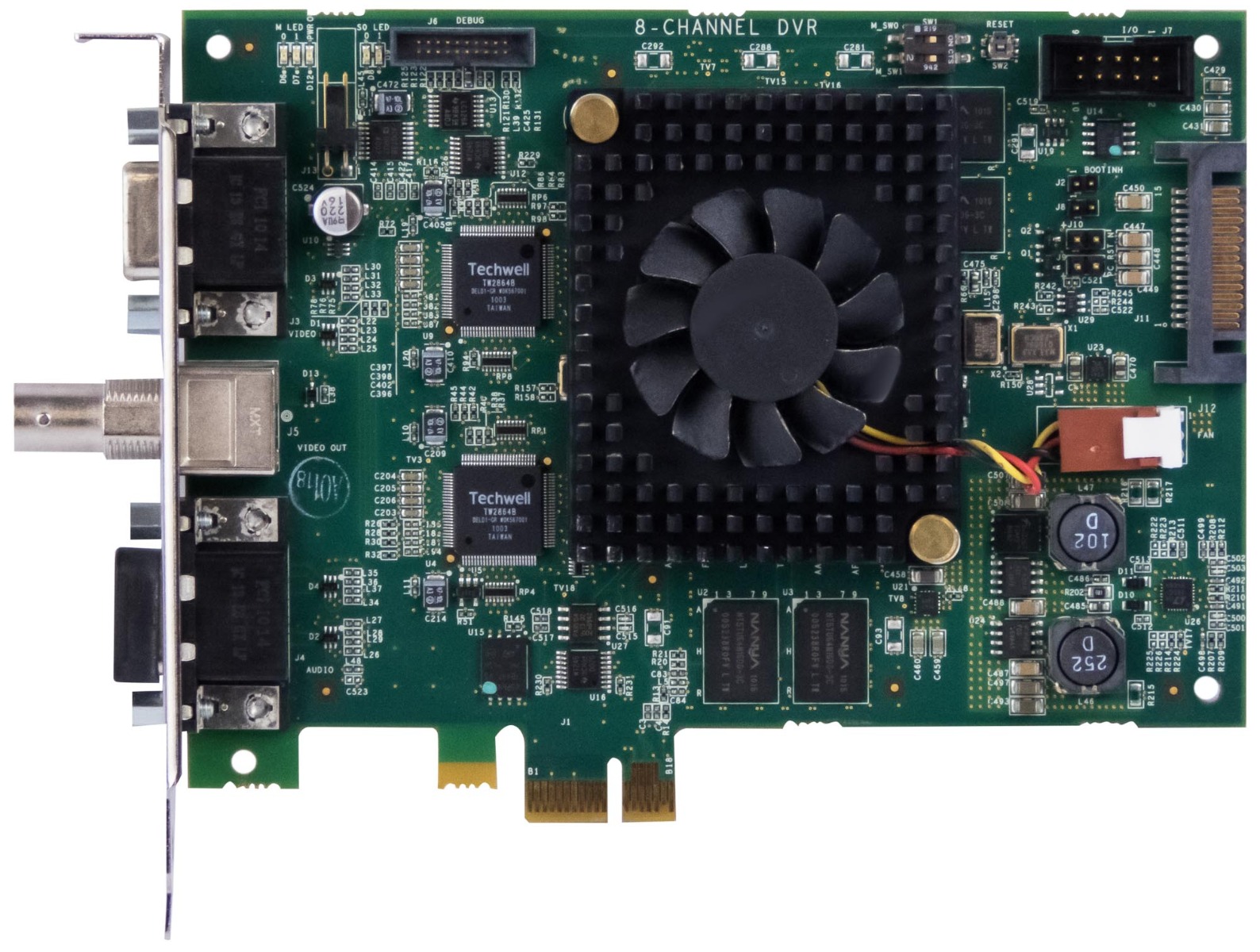 CARTE DVR TECHWELL 8 CANAUX 410-10036-4B