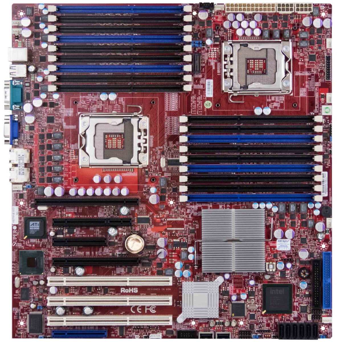 SUPERMICRO X8DTN+-B-IN001 RÉV. 1.2 DUAL SOCKET 1366 DDR3 PCIe PCI-X