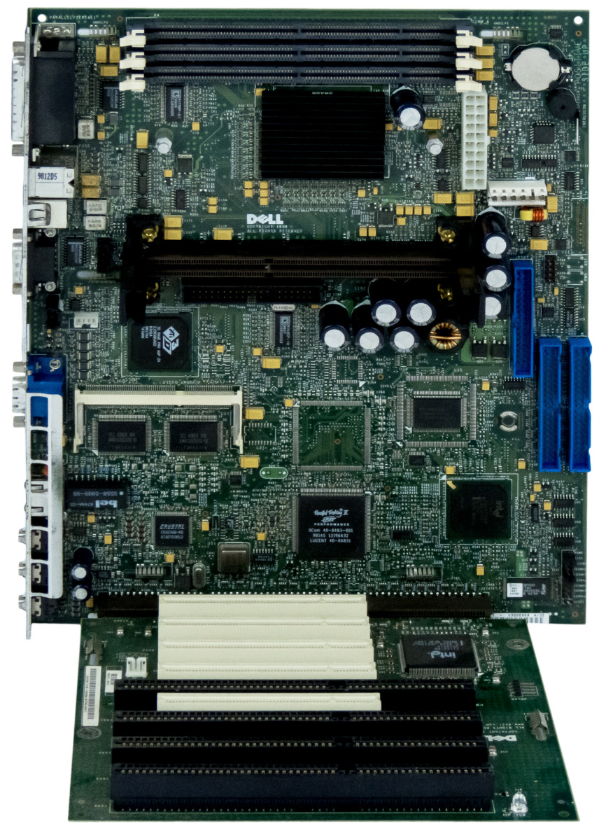 Carte mère DELL 00088864 Socket SLOT1 SDRAM avec carte riser 0009171E