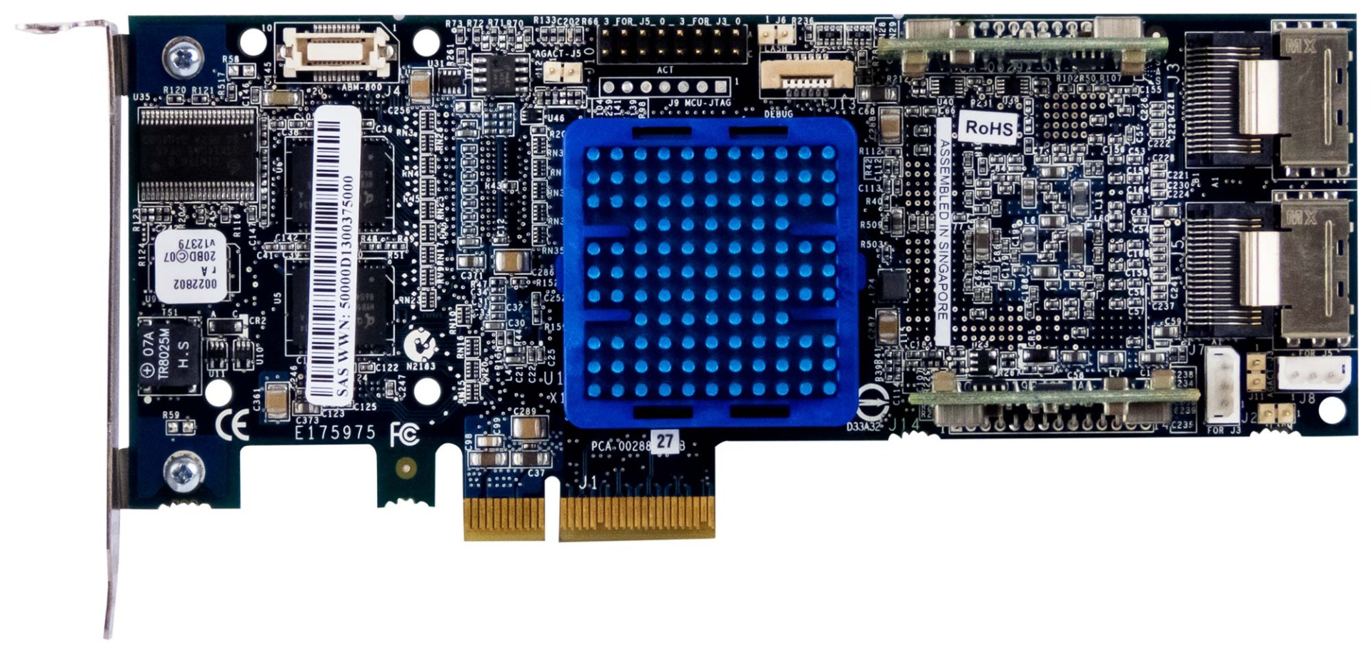 ADAPTEC ICP VORTEX ICP5085BL/256MB SAS RAID PCIe x4 LP
