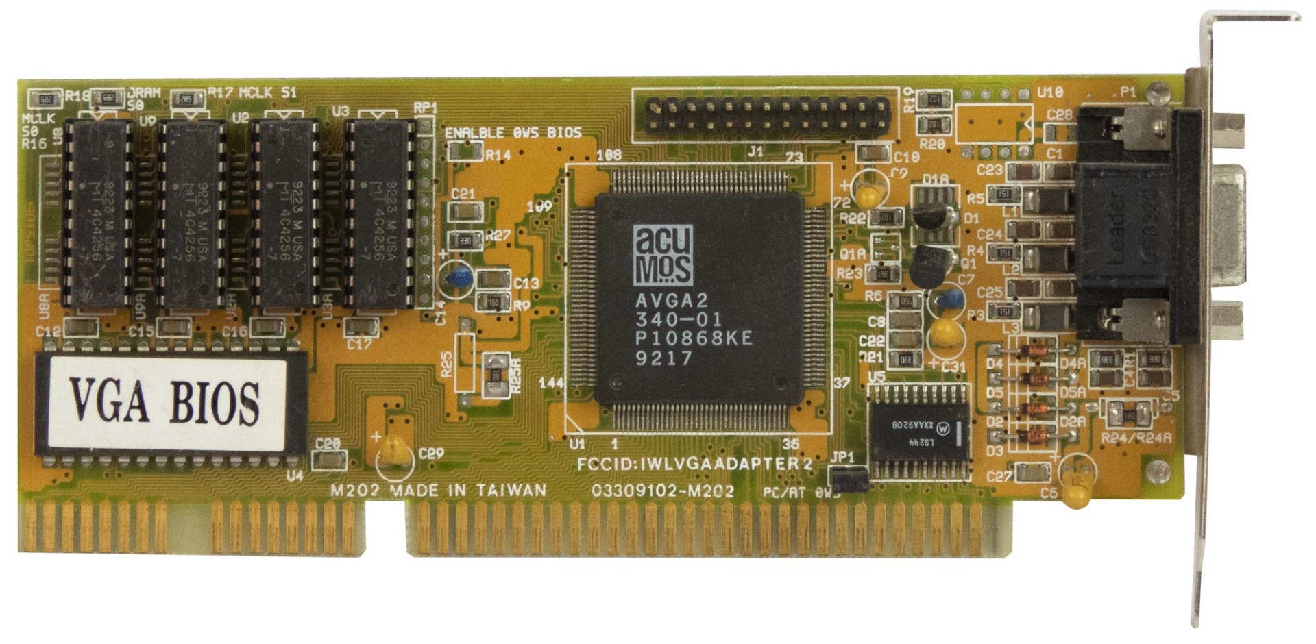 CIRRUS LOGIC GD5402AVGA2 512KB 03309102-M202 ISA LP