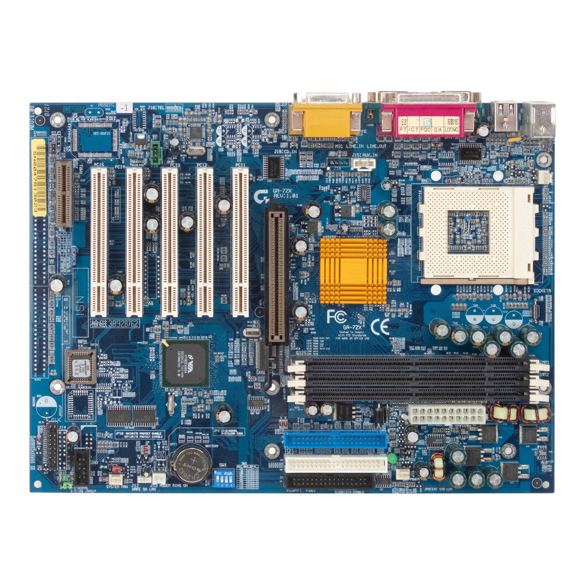 CARTE MÈRE GIGABYTE GA-7ZX SOCKET 462 (A) AGP SDRAM PCI AMR ATX
