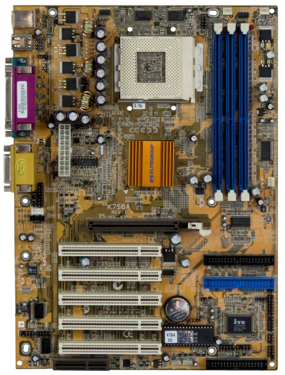 ECS K7S6A RÉV. 1.0 s.462 DDR AGP PCI ATX
