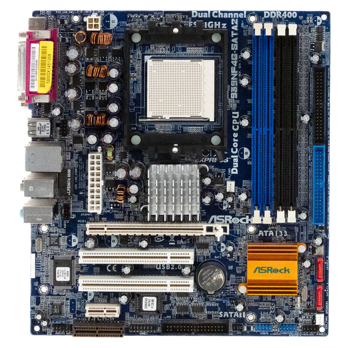 ASROCK 939NF4G-SATA2 CARTE MÈRE SOCKET mPGA939 DDR PCIe PCI SATA IDE mATX