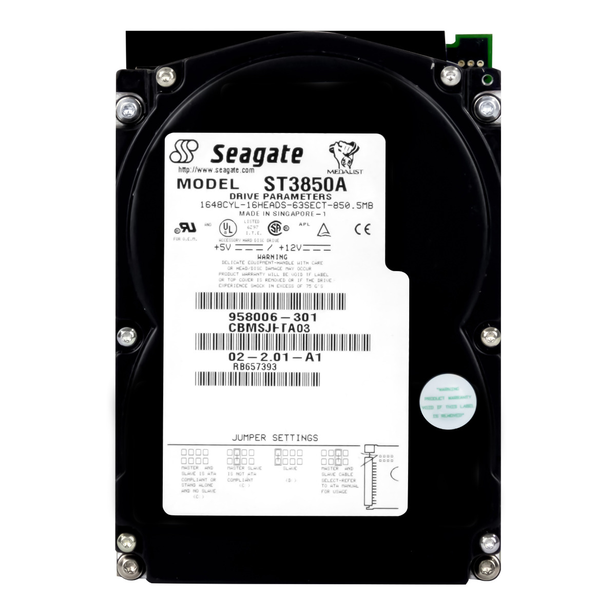 SEAGATE MEDALIST 850 Mo 3 800 tr/min ATA 3,5'' ST3850A
