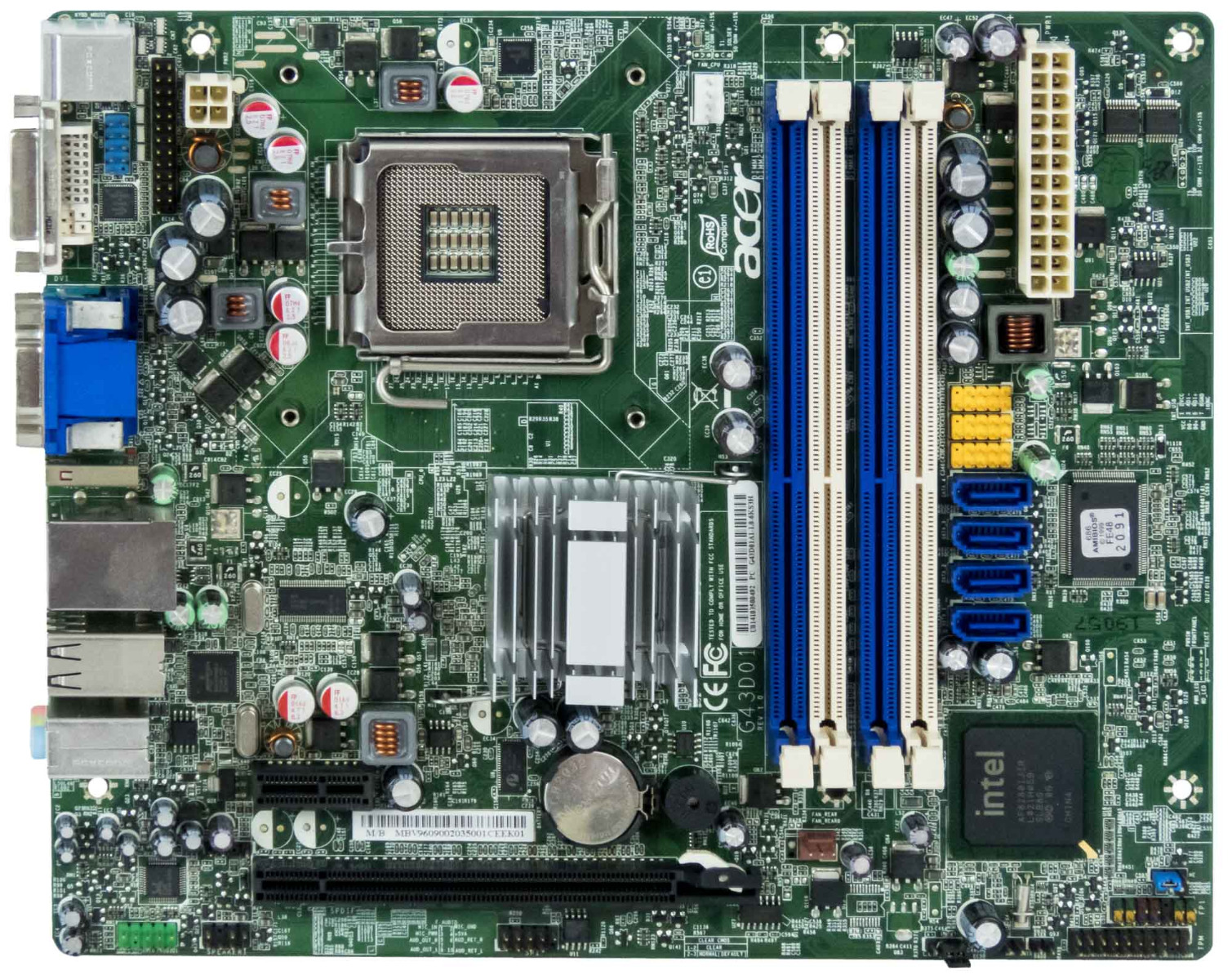 ACER G43D01A1-1.0-6KS3H CARTE MÈRE LGA775 DDR3 pour Veriton X480G