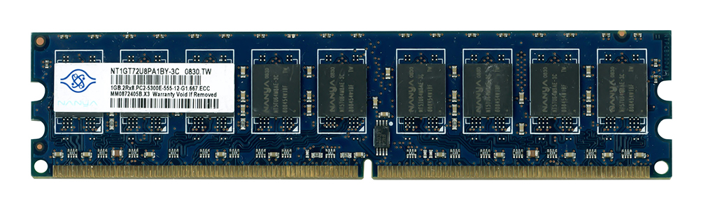 NANYA NT1GT72U8PA1BY-3C 1GB DDR2-667MHz ECC UB CL5