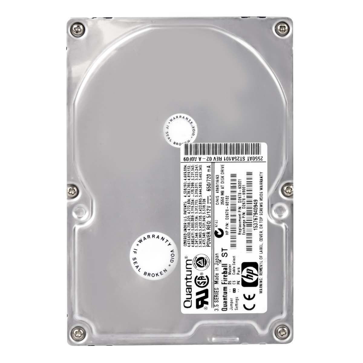 HP D2678-60102 3,2 Go 5,4K 128 Ko ATA 3,5'' ST32A012