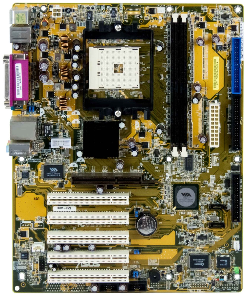 ASUS K8V-F/S Socket 754 DDR Carte mère ATX PCI AGP