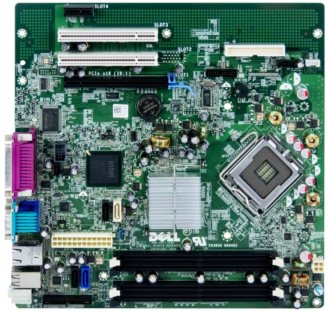 DELL 0G214D Carte mère Socket LGA775 DDR2 Q43 PCIe PCI DP eSATA
