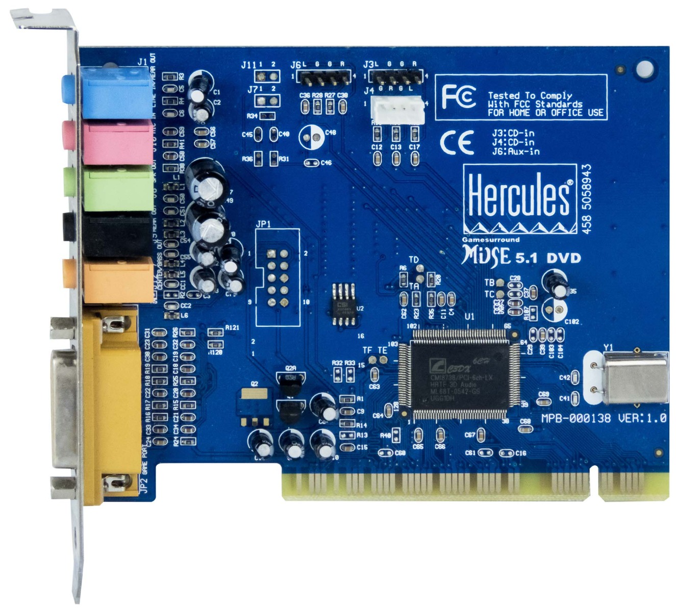 HERCULES MUSE 5.1 DVD PCI MPB-000138 VER:1.0