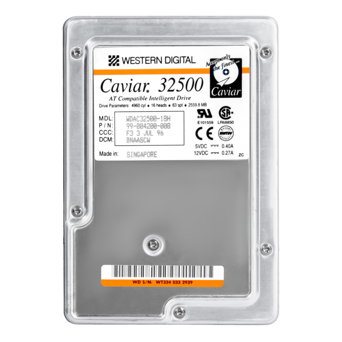 WD Caviar 32500 2,5 Go 5200 tr/min ATA 3,5'' WDAC32500-18H