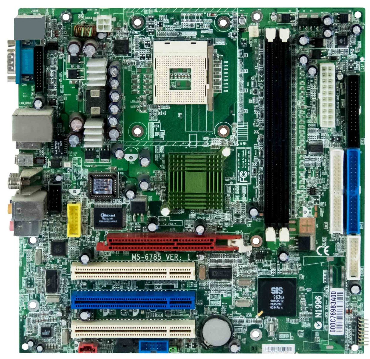 MSI MS-6785 VER: 1 s478 DDR PCI AGP microATX
