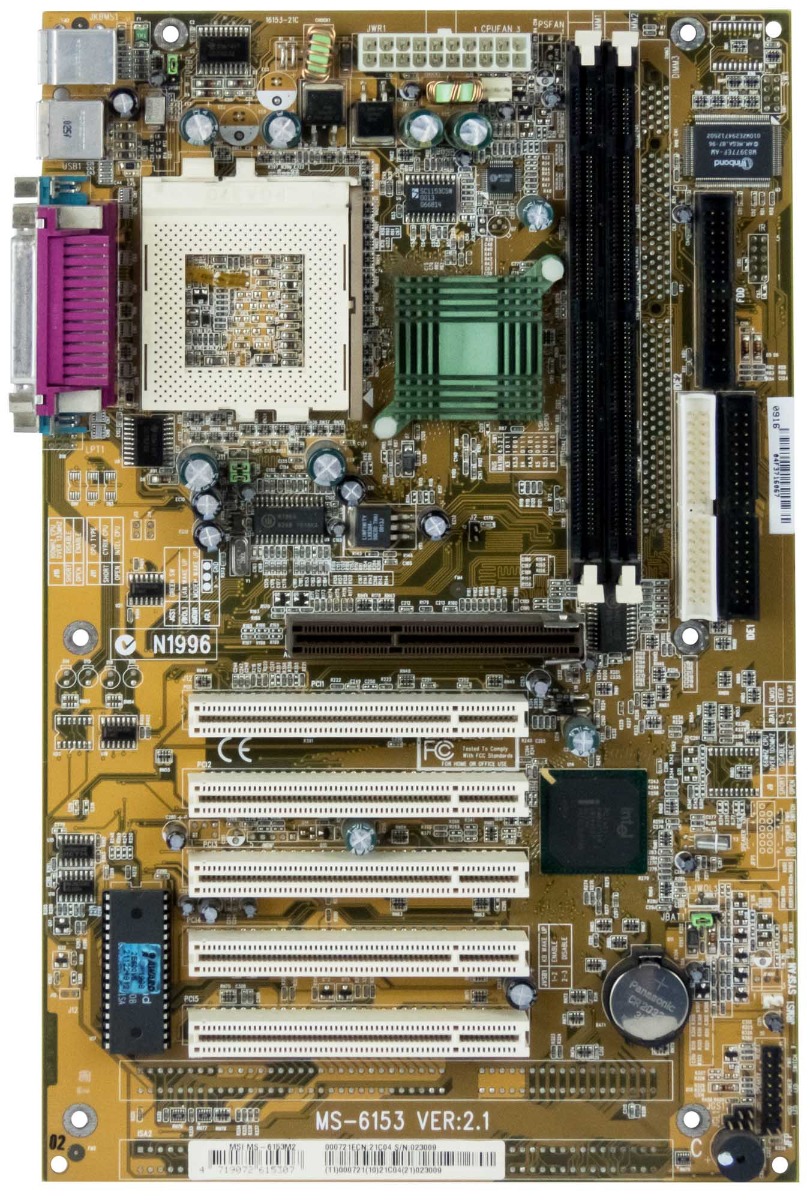 MSI MS-6153 VER:2.1 SOCKET 370 SDRAM AGP PCI