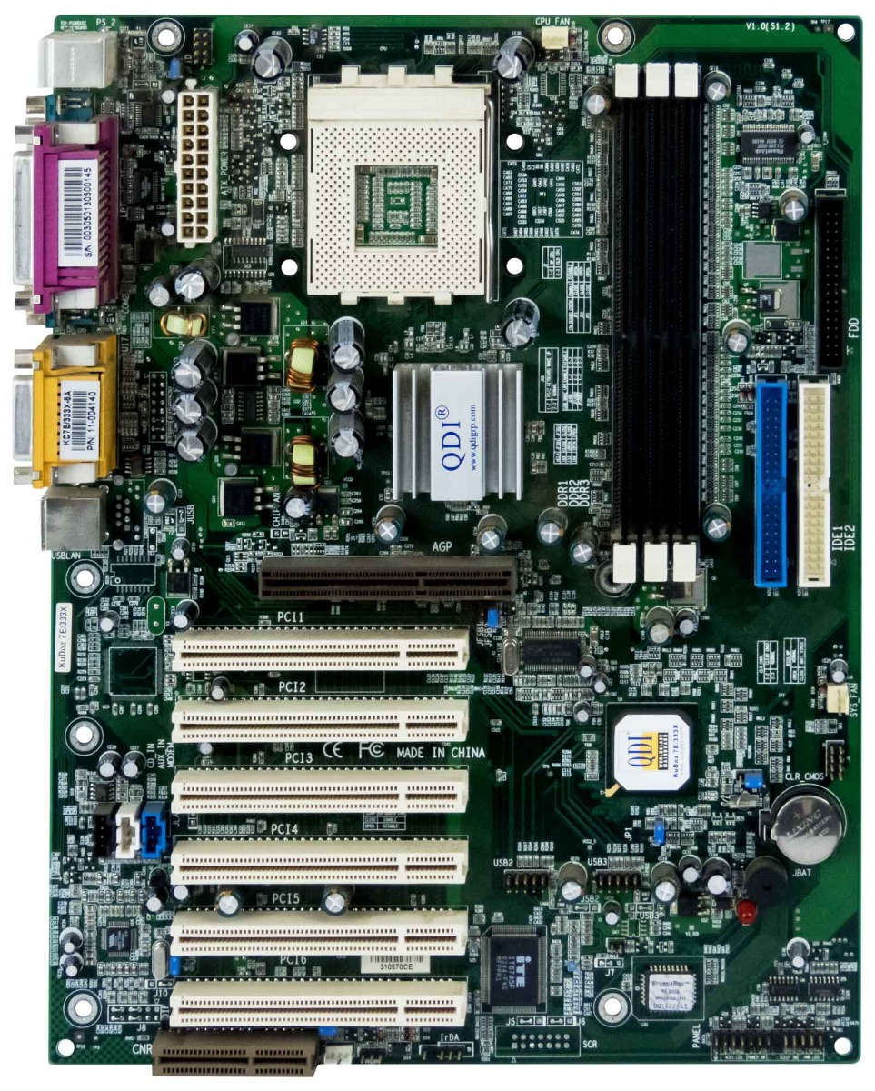 QDI KUDOZ 7E/333X VIA VT8367 SOCKET 462 DDR AGP PCI ATX