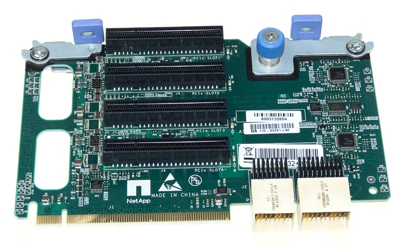 CARTE D'EXTENSION NetApp 110-00241+A0 4x PCI-EXPRESS x8 111-01032+A0