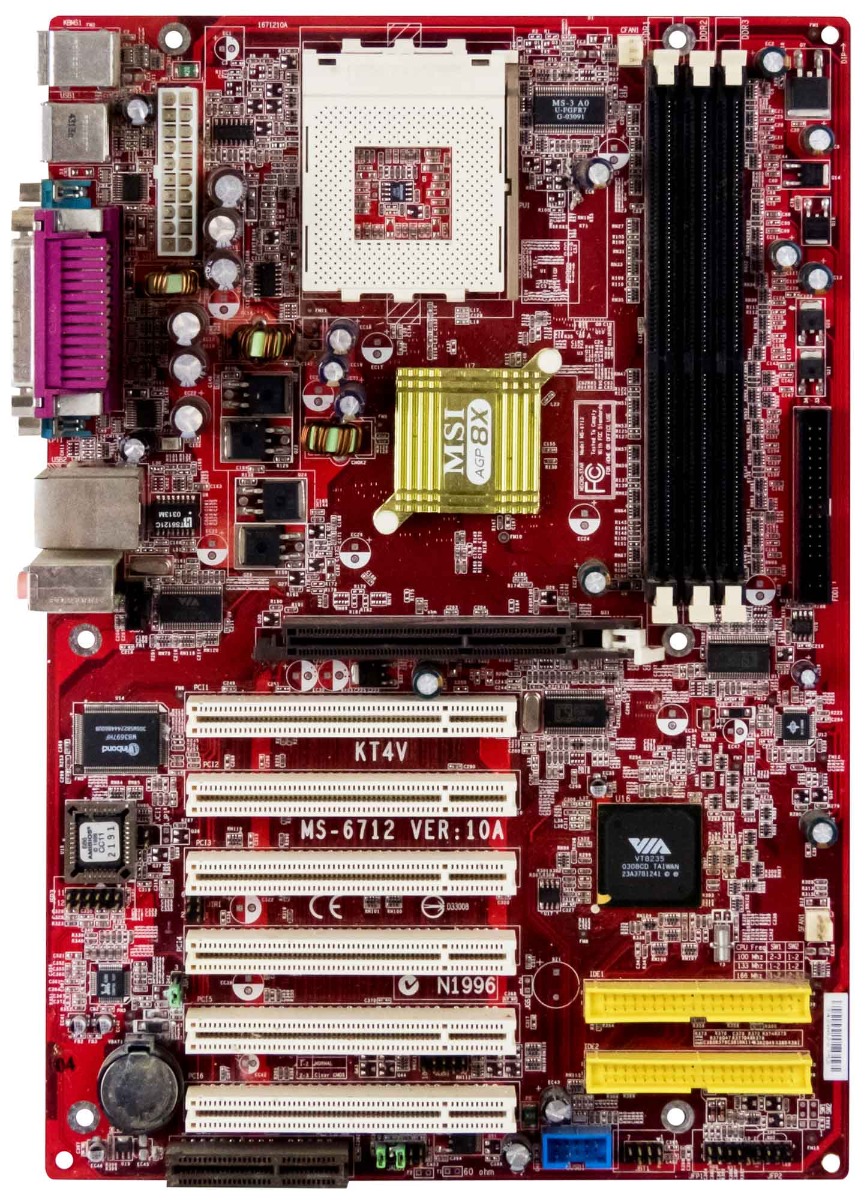 MSI KT4V MS-6712 VER:1.0 s.462 DDR PCI AGP