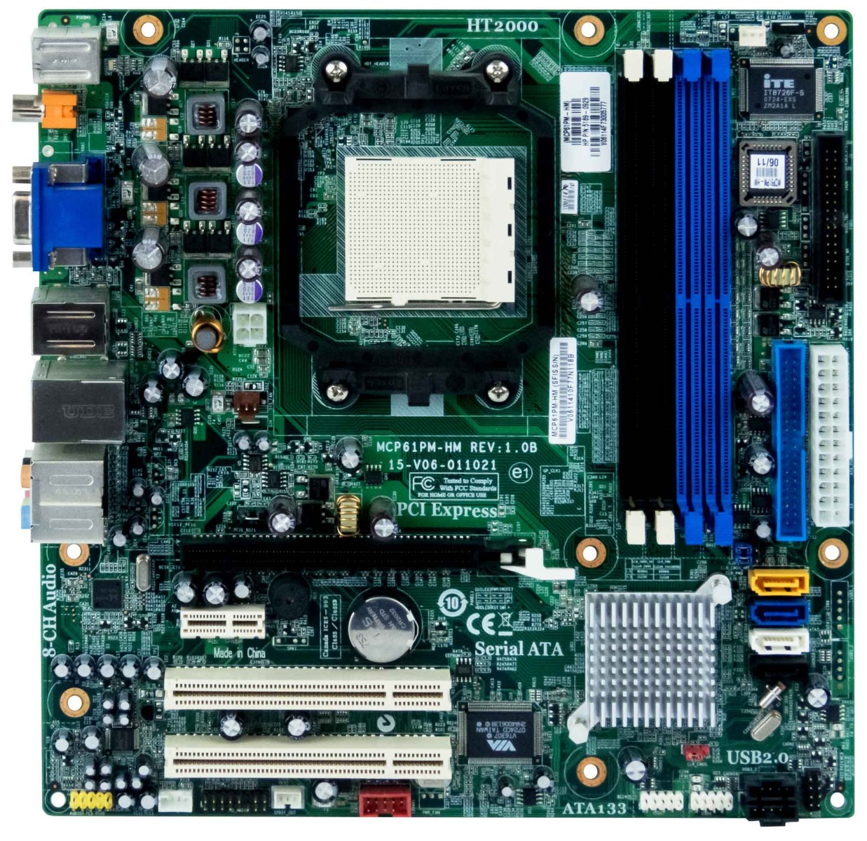 HP 5189-0929 MCP61PM-HM RÉV:1.0B HT2000 s.AM2 DDR2 Pavilion A6000