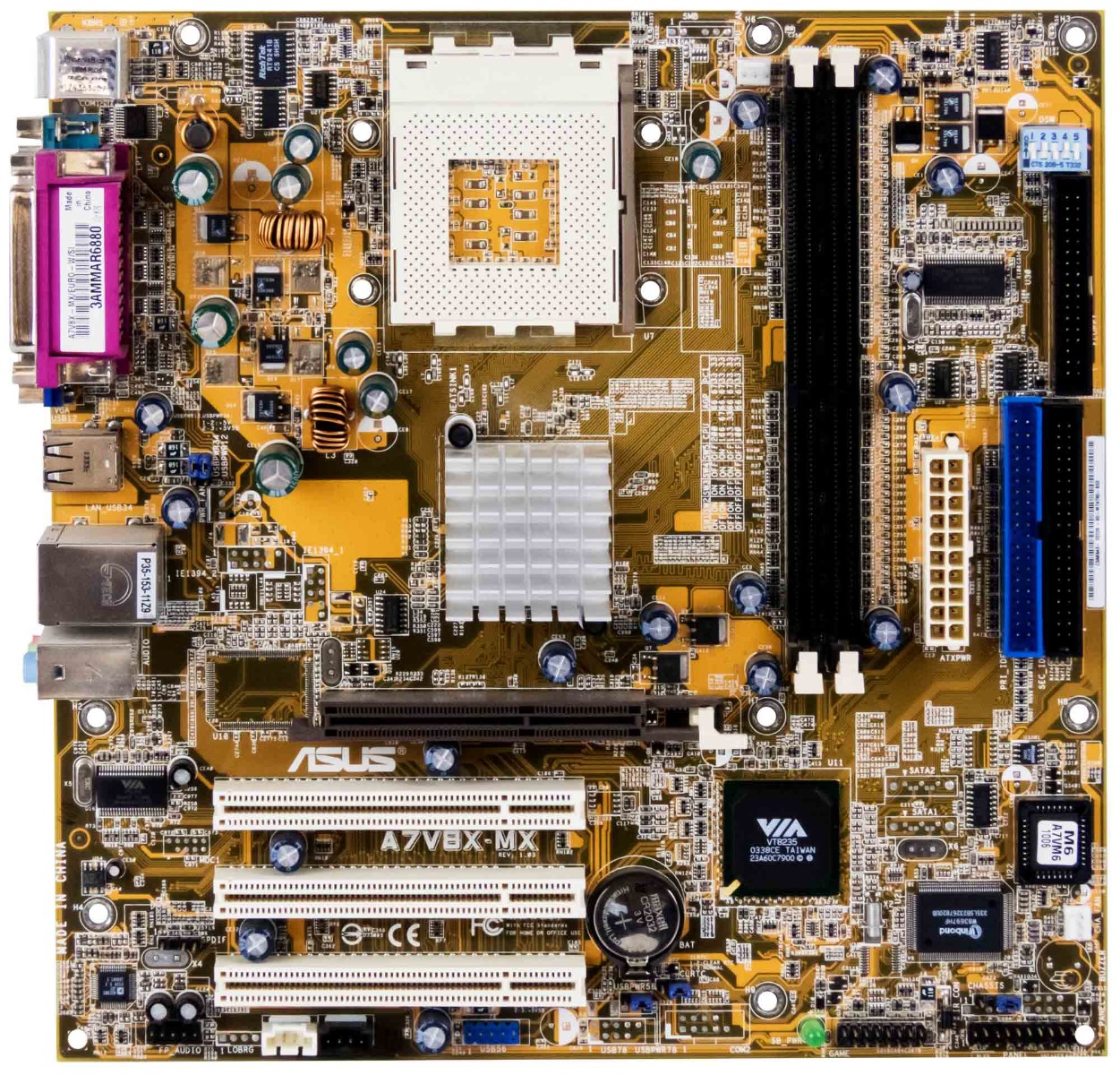 ASUS A7V8X-MX REV:1.03 SOCKET 462 DDR AGP PCI microATX