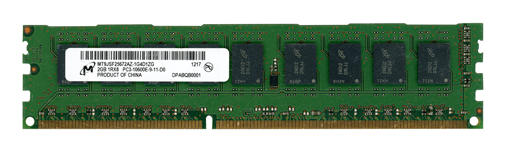 MICRON MT9JSF25672AZ-1G4D1 2 Go DDR3-1333 MHz ECC UNBUFFERED