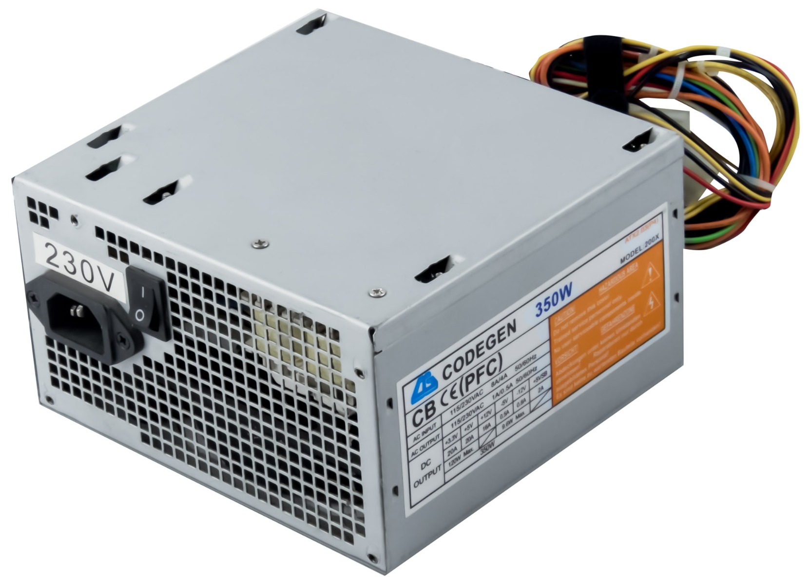 CODEGEN 200X 350W ATX 20-PIN MOLEX