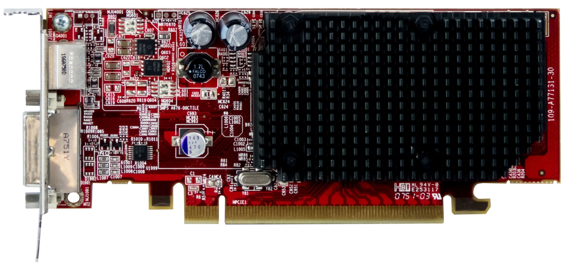 ATI RADEON X1300 256MB 109-A77131-30 0DR280 LOW PROFILE