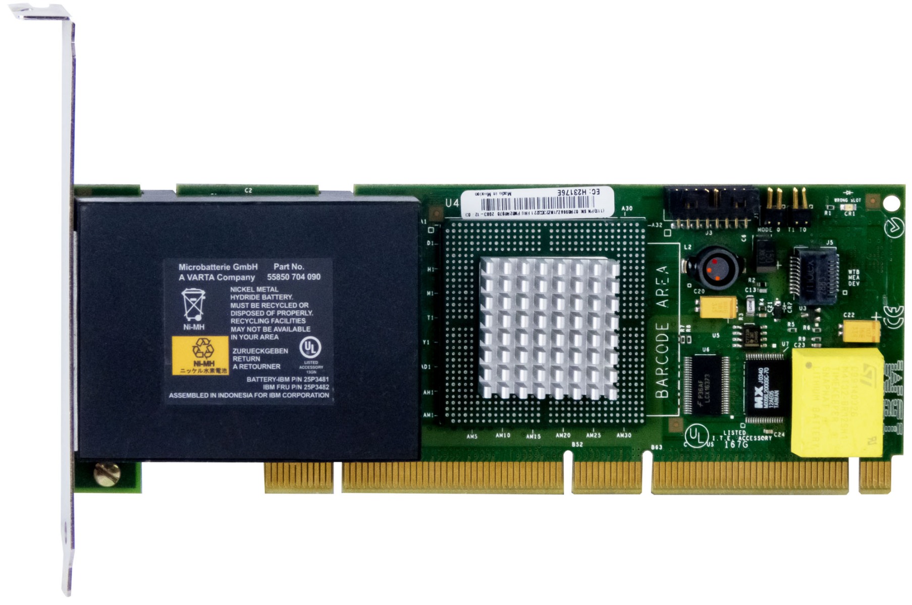 IBM 02R0970 ServeRAID-5i EC H23176E Contrôleur RAID PCI-X xSeries 255 + BBU