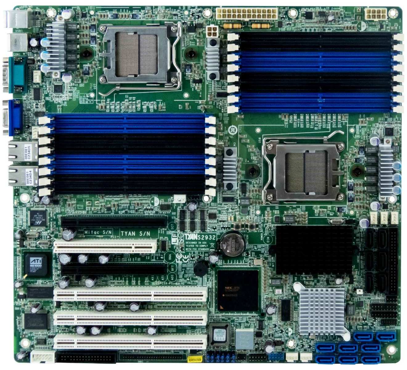 TYAN S2932 S2932WG2NR-SI CARTE MÈRE 2x SOCKET F DDR2 eATX
