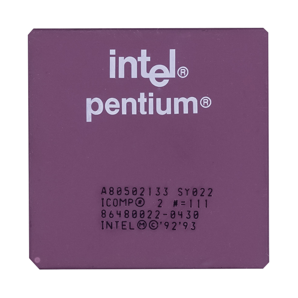 INTEL PENTIUM 133MHz SY022 SOCKET 7 + RADIATEUR PASSIF